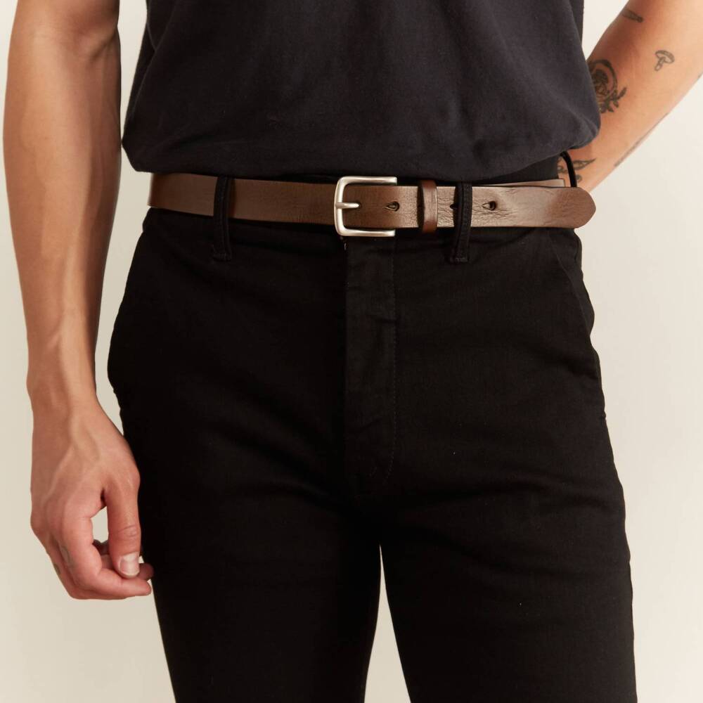 NEW HARTFORD men's austin belt in brown